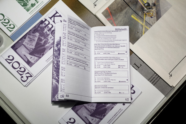 Picture of the graphic design of an inside page of the Kiek Mol! 2023 Issue