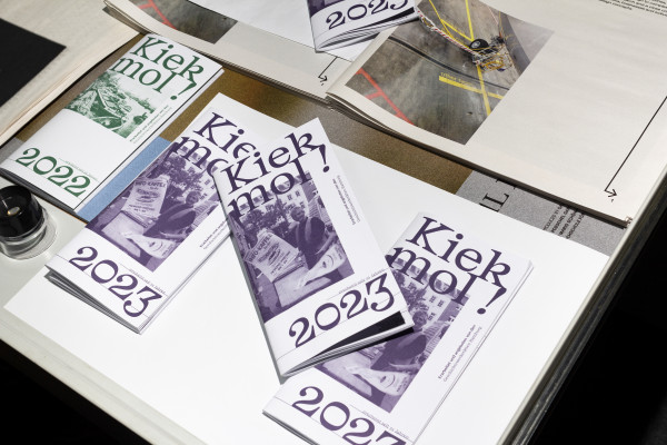 Picture of the graphic design of the cover page of the Kiek Mol! 2023 Issue