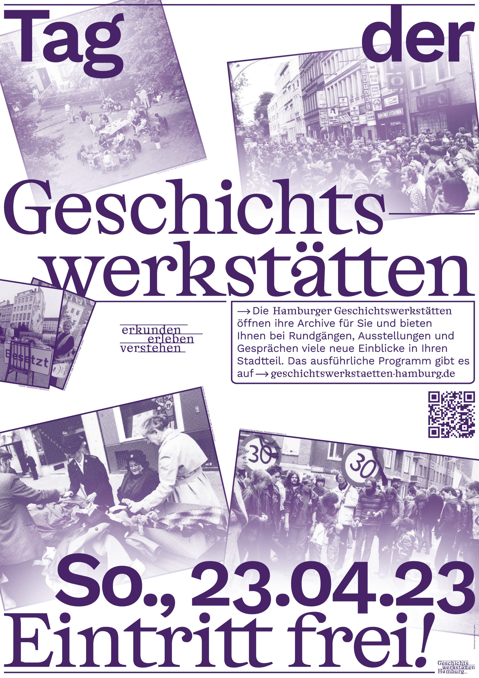 Poster design for the Day of History Workshops 2023