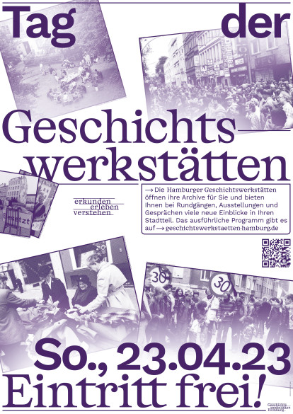 Poster design for the Day of History Workshops 2023