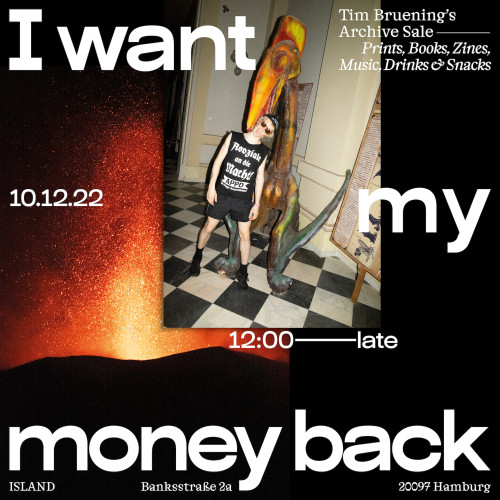 Flyer design for the photographer Tim Bruening, digital