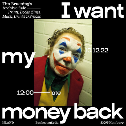 Flyer design for the photographer Tim Bruening, digital